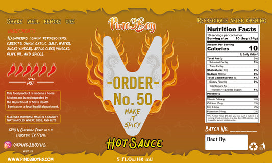 Order number 50 (Hot) ¡Si Pica!