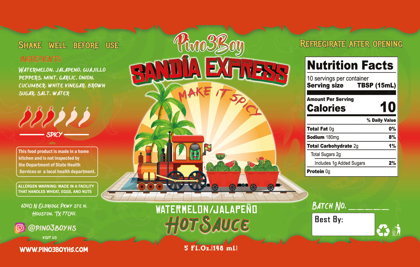 Sandia Express  (Mild) ¡No pica mucho!